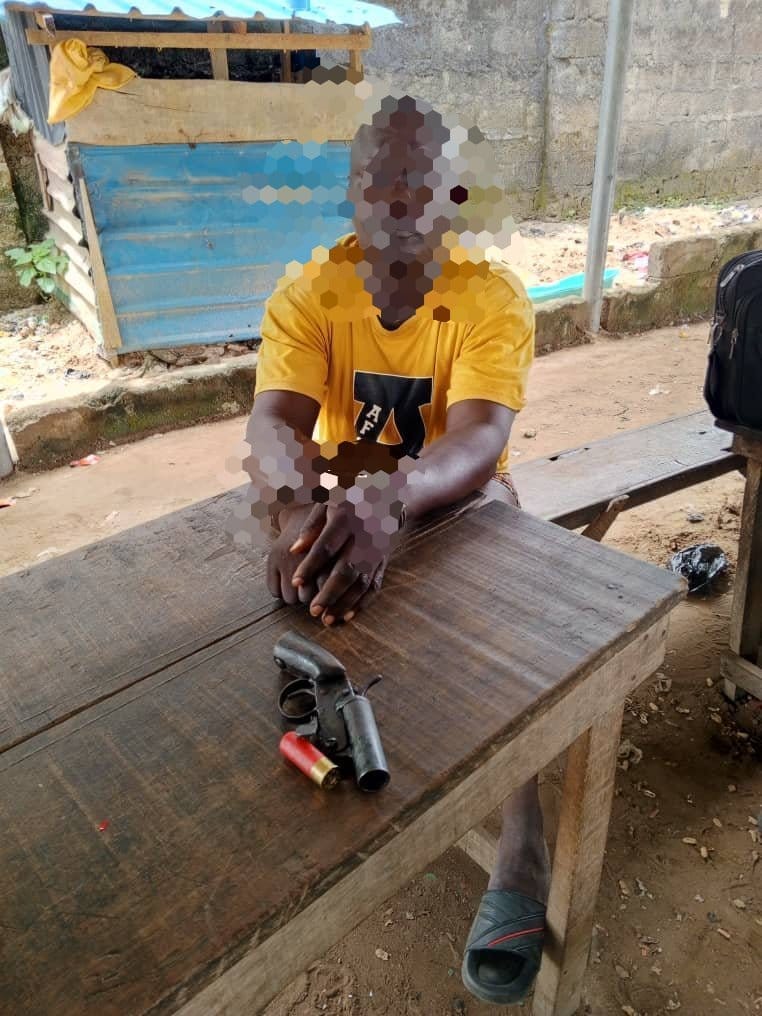 Police arrest suspected armed robber and patent medicine dealer in Delta; recover weapons