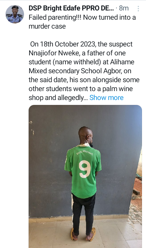 Angry father flogs teacher to d�ath after school disciplined his son over alleged palm wine theft in Delta