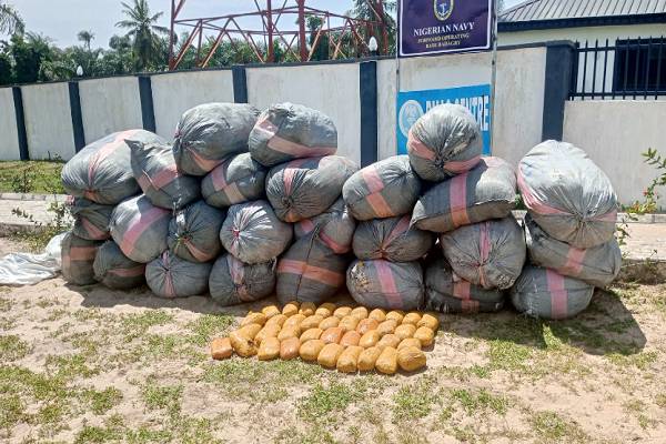 Nigerian Navy hands over 2,640kg of cannabis worth N200m to NDLEA