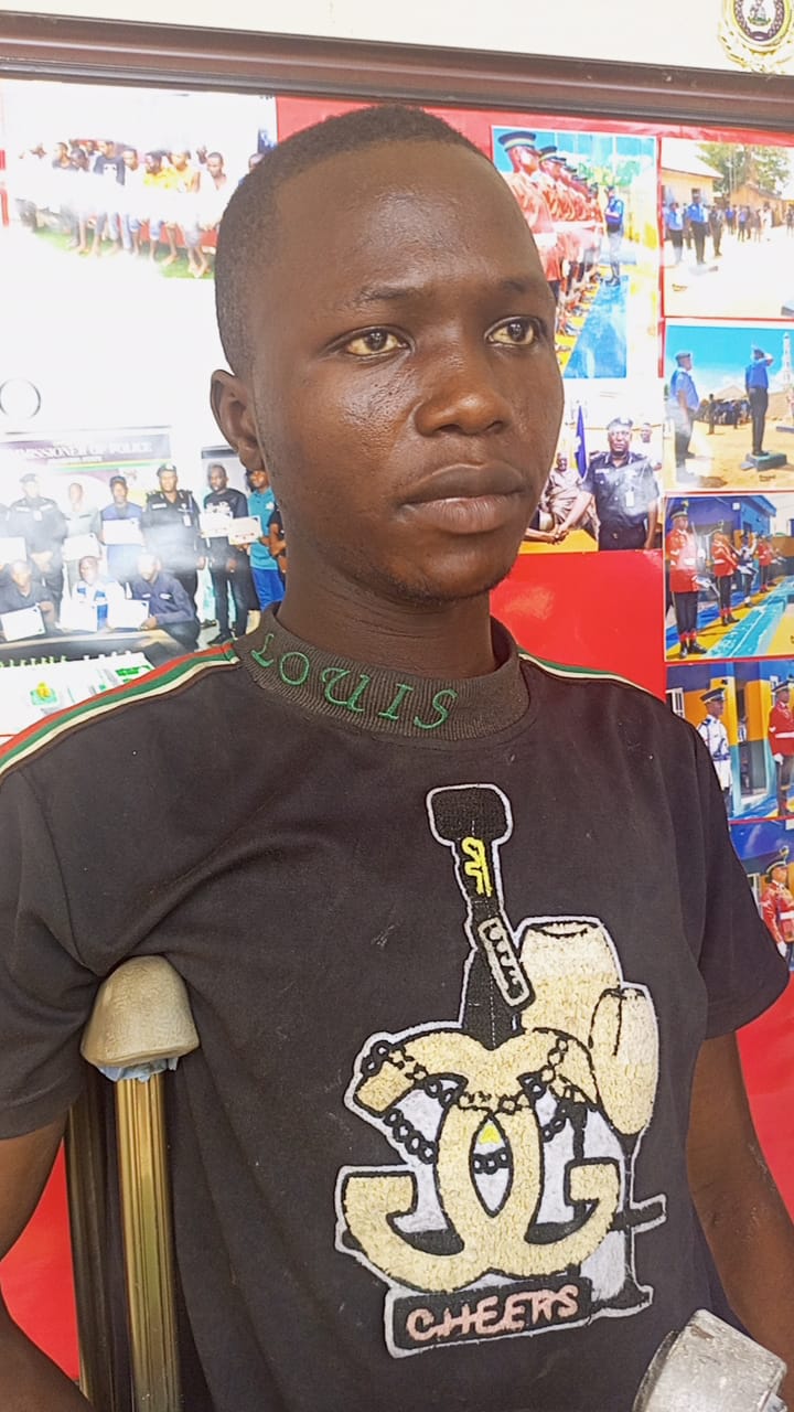 Adamawa police arrest physically challenged man who specialises in shop breaking and theft