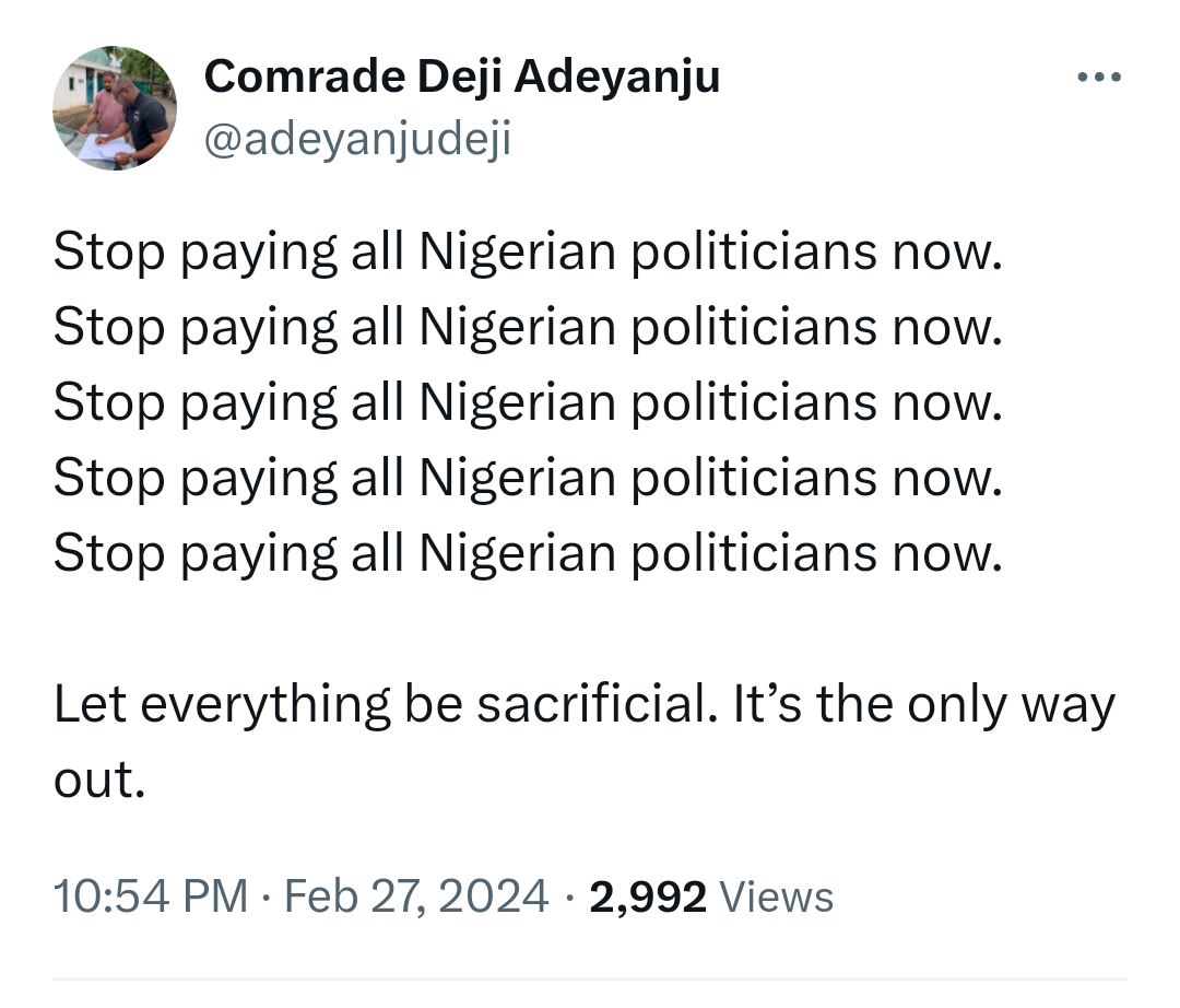 Dollar will sell for N5,000 under Tinubu. They are completely clueless - Activist Deji Adeyanju